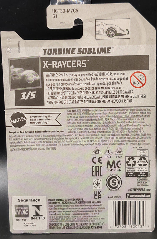 HOT WHEELS TURBINE SUBLIME X-RAYCERS 3/5 189/250