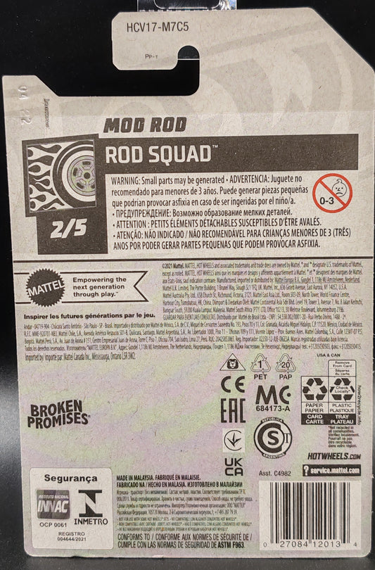 HOT WHEELS MOD ROD ROD SQUAD 2/5 168/250