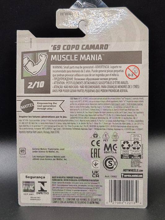 HOT WHEELS 69 COPO CAMARO MUSCLE MANIA 2/10 193/250