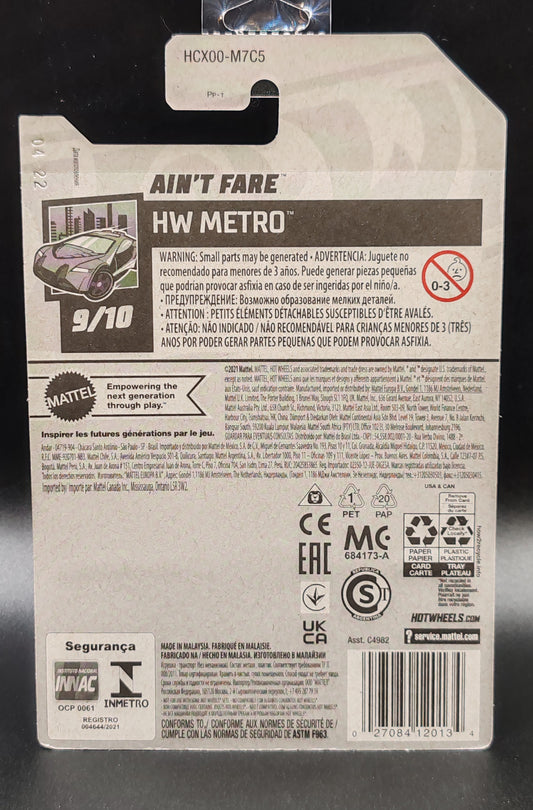 HOT WHEELS AIN'T FARE HW METRO 9/10 77/250