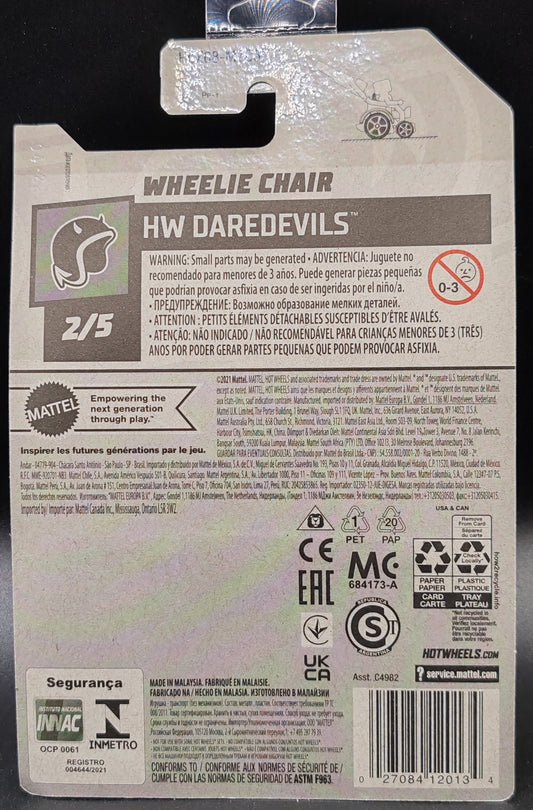 HOT WHEELS WHEELIE CHAIR HW DAREDEVILS 2/5 96/250