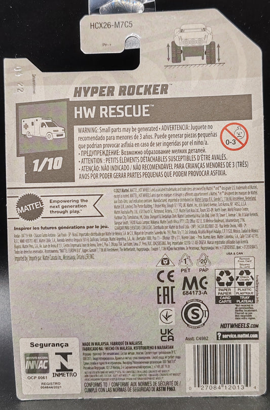 HOT WHEELS HYPER ROCKER HW RESCUE 1/10 120/250