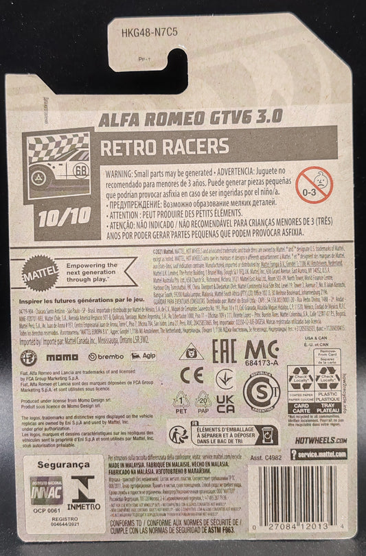 HOT WHEELS ALFA ROMEO GTV6 3.0 RETRO RACERS 10/10 185/250
