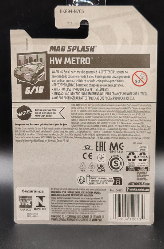 HOT WHEELS MAD SPLASH HW METRO 6/10 168/250