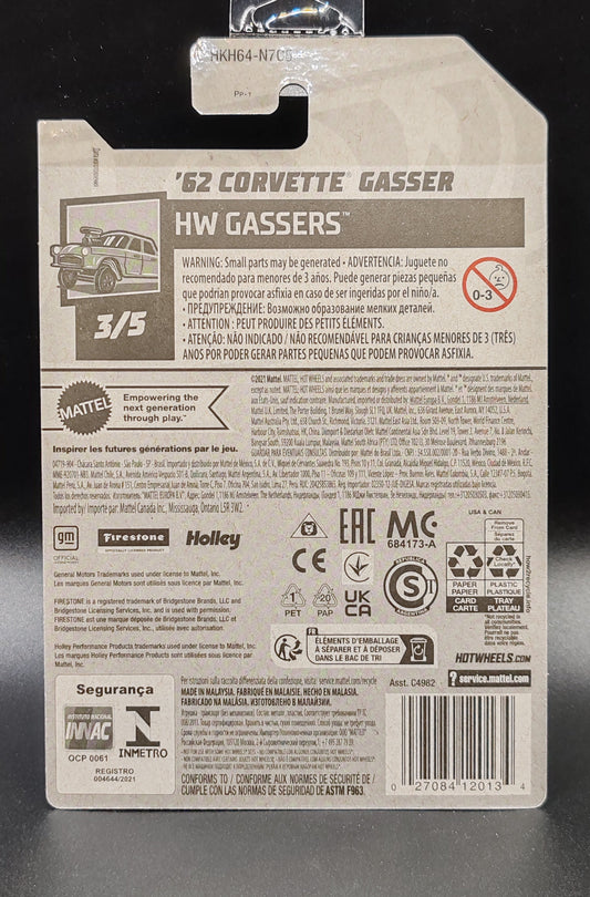 HOT WHEELS 62 CORVETTE GASSER HW GASSERS 3/5 174/250