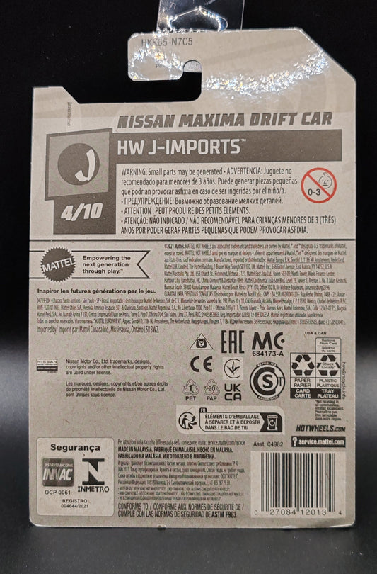 HOT WHEELS NISSAN MAXIMA DRIFT CAR HW J-IMPORTS 4/10 47/250