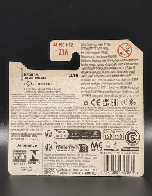 HOT WHEELS HW K.I.T.T CONCEPT SCREEN TIME GRAND ECRAN 2/10 28/250