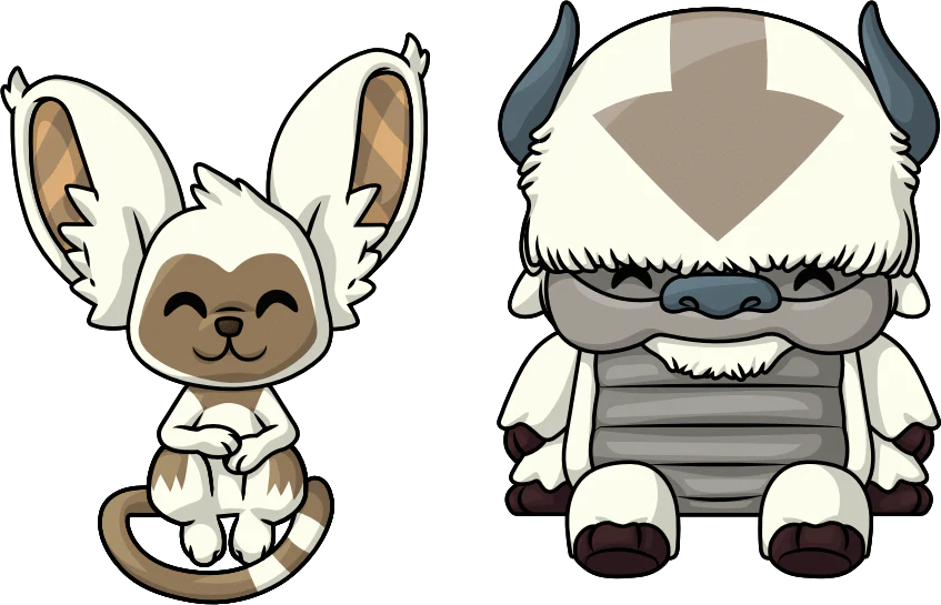 YouTooz - Avatar the Last Air Bender: Appa & Momo Monitor Buddiez
