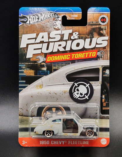 HOT WHEELS FAST AND FURIOUS DOMINIC TORETTO 1950 CHEVY FLEETLINE 4/5
