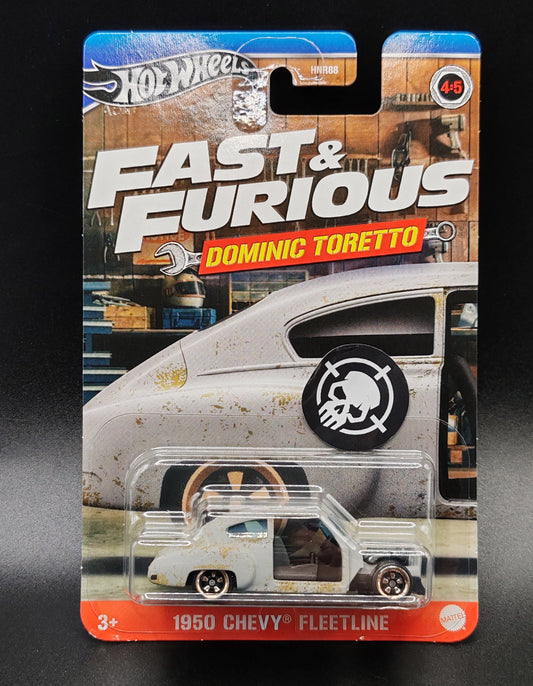 HOT WHEELS FAST AND FURIOUS DOMINIC TORETTO 1950 CHEVY FLEETLINE 4/5
