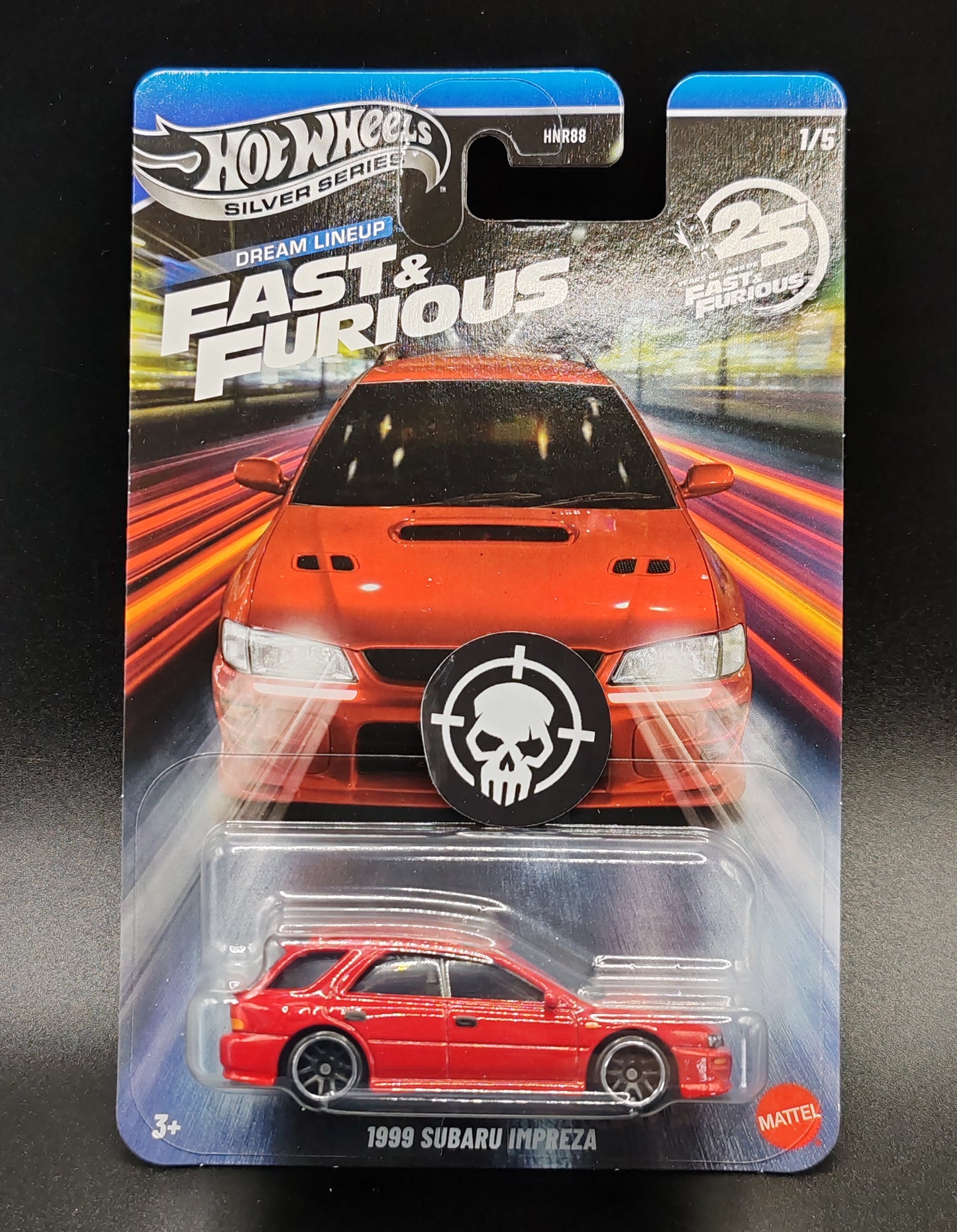 HOT WHEELS DREAM LINEUP FAST AND FURIOUS 1999 SUBARU IMPREZA 1/5