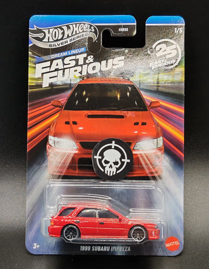 HOT WHEELS DREAM LINEUP FAST AND FURIOUS 1999 SUBARU IMPREZA 1/5