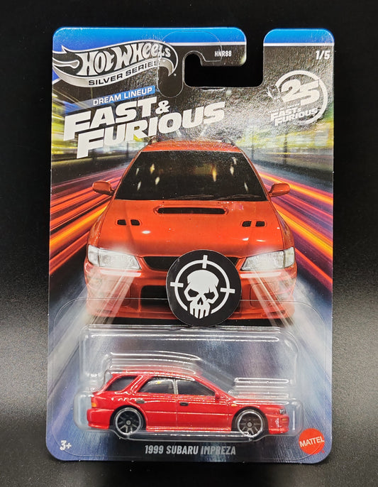 HOT WHEELS DREAM LINEUP FAST AND FURIOUS 1999 SUBARU IMPREZA 1/5
