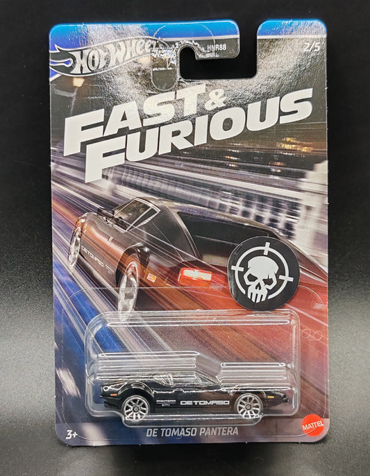 HOT WHEELS FAST AND FURIOUS DE TOMASO PANTERA 2/5