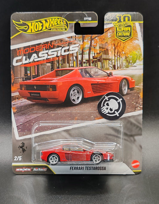 HOT WHEELS PREMIUM CAR CULTURE MODERN CLASSICS FERRARI TESTAROSSA 2/5