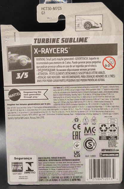 HOT WHEELS TURBINE SUBLIME X-RAYCERS 3/5 189/250