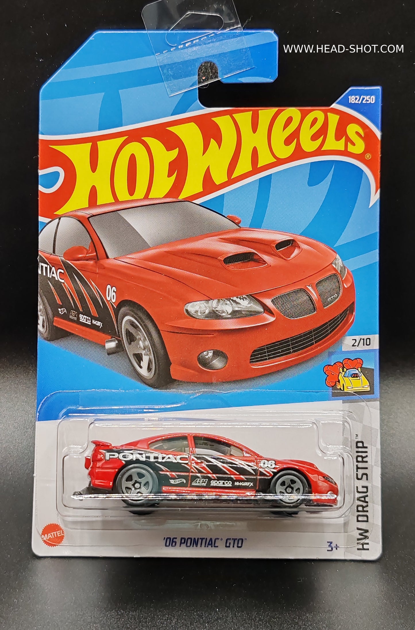 HOT WHEELS 06 PONTIAC GTO HW DRAG STRIP 2/10 182/250
