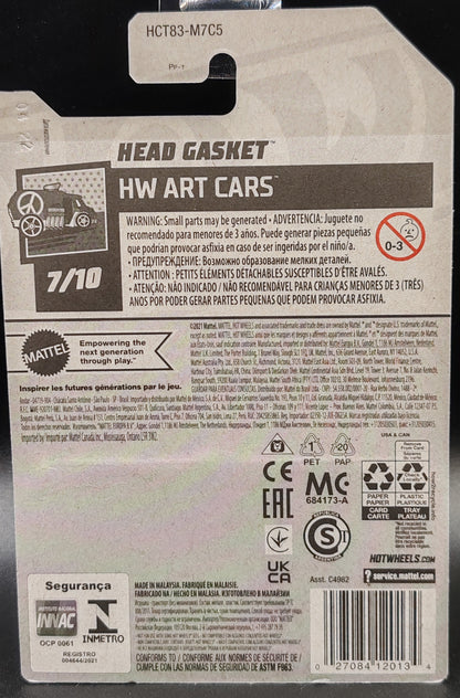 HOT WHEELS HEAD GASKET HW ART CARS 7/10 184/250
