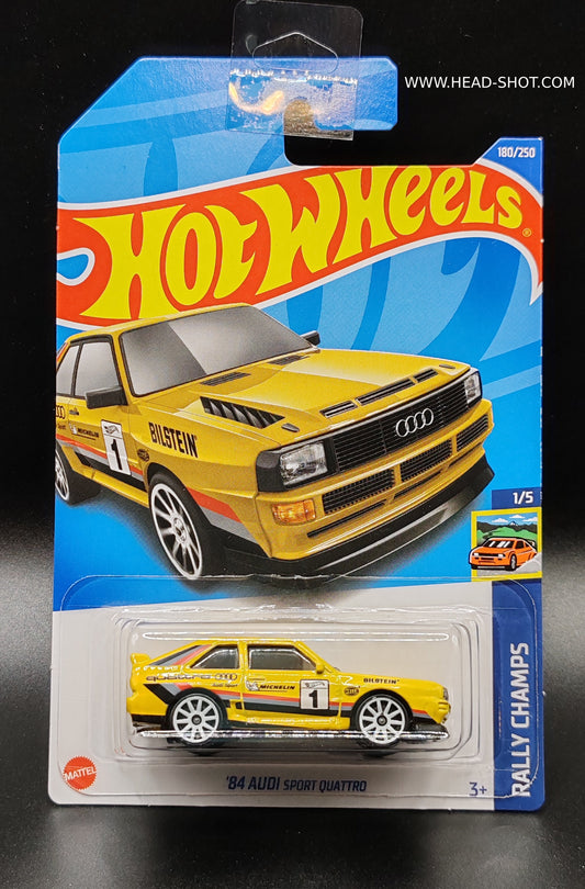 HOT WHEELS 84 AUDI SPORT QUATTRO RALLY CHAMPS 1/5 180/250