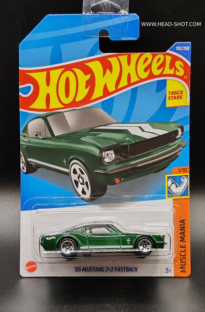 HOT WHEELS 65 MUSTANG 2+2 FASTBACK MUSCLE MANIA 1/10 192/250