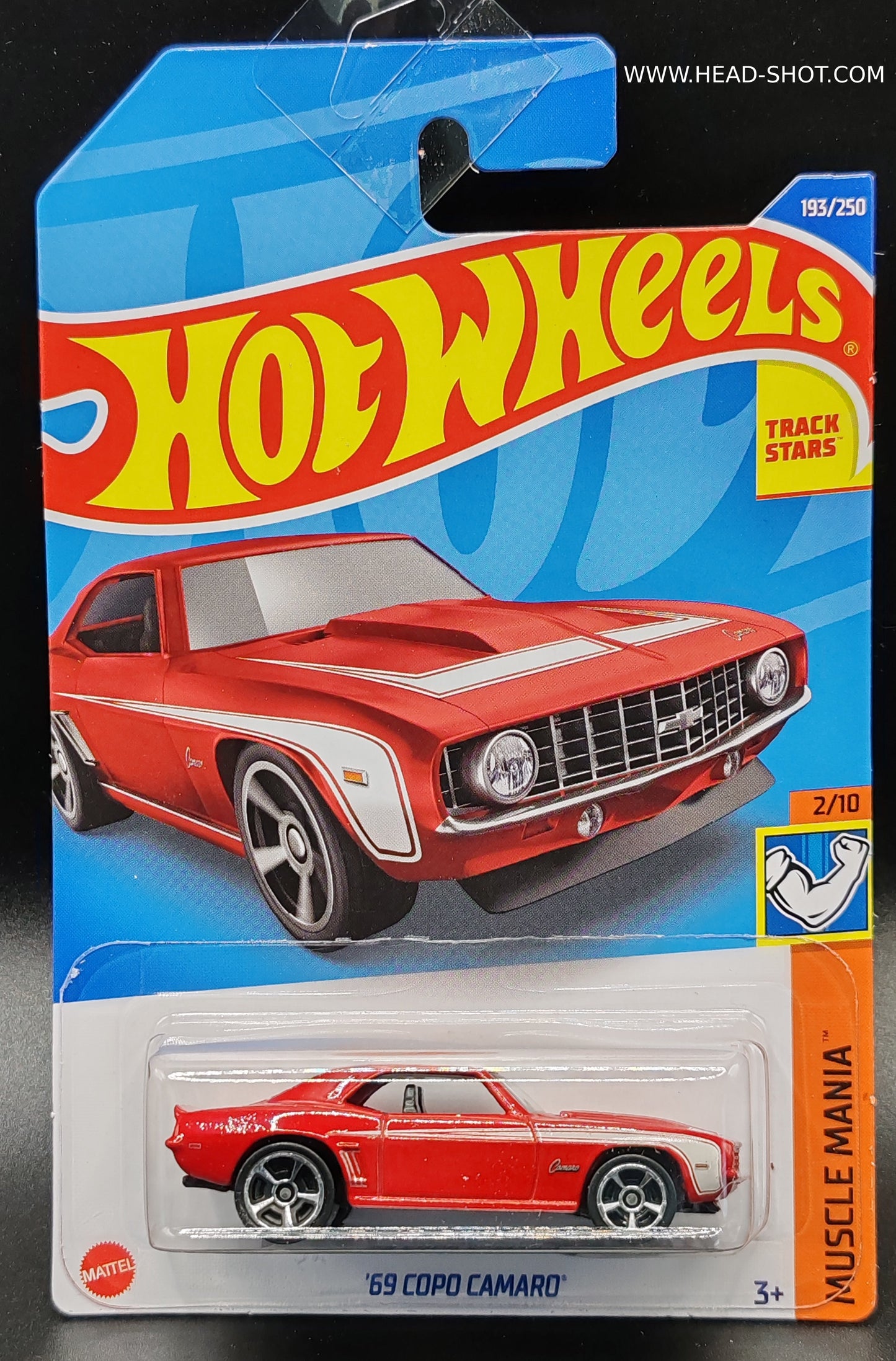 HOT WHEELS 69 COPO CAMARO MUSCLE MANIA 2/10 193/250