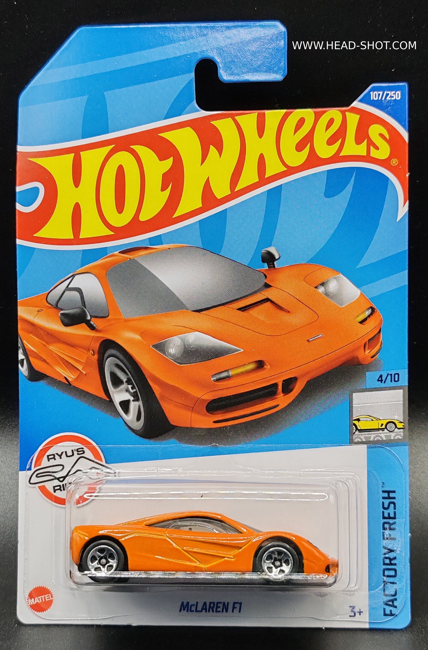 HOT WHEELS MCLAREN F1 FACTORY FRESH 4/10 107/250