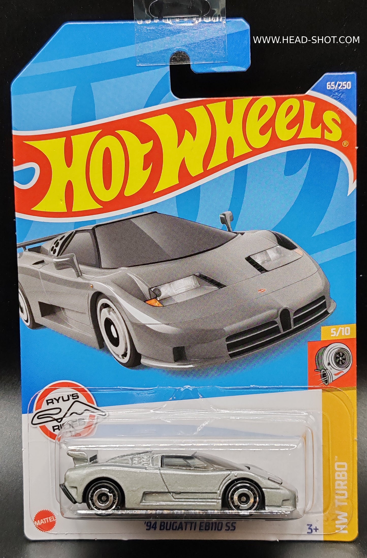 HOT WHEELS 94 BUGATTI EB110 SS HW TURBO 5/10 65/250
