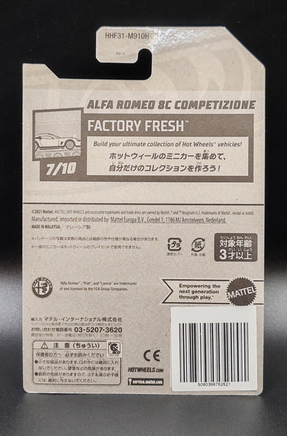 HOT WHEELS ALFA ROMEO 8C COMPETIZIONE 7/10 156/250