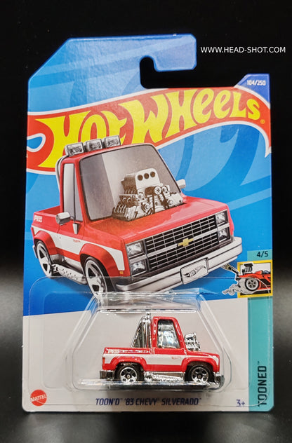 HOT WHEELS TOON'D 83 CHEVY SILVERADO TOONED 4/5 104/250