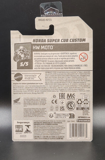 HOT WHEELS HONDA SUPER CUB CUSTOM HW MOTO 5/5 160/250