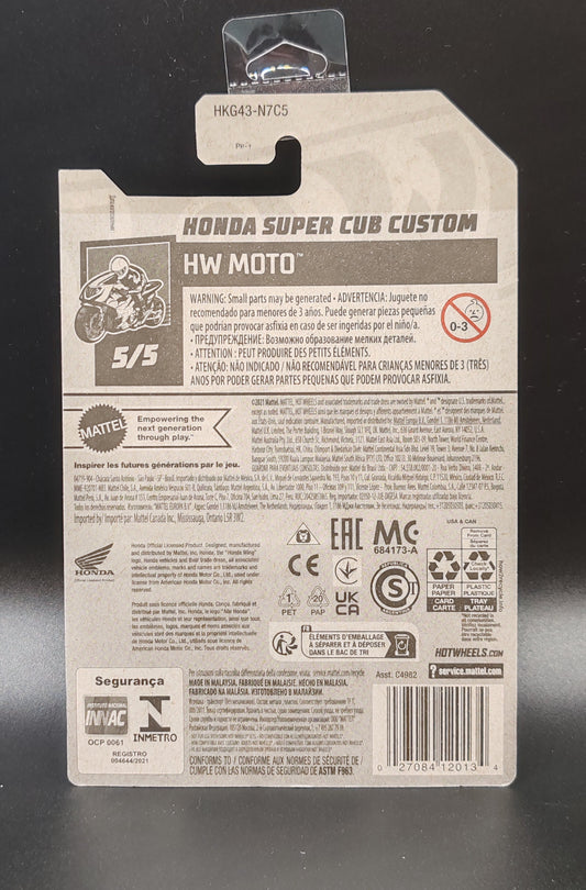 HOT WHEELS HONDA SUPER CUB CUSTOM HW MOTO 5/5 160/250