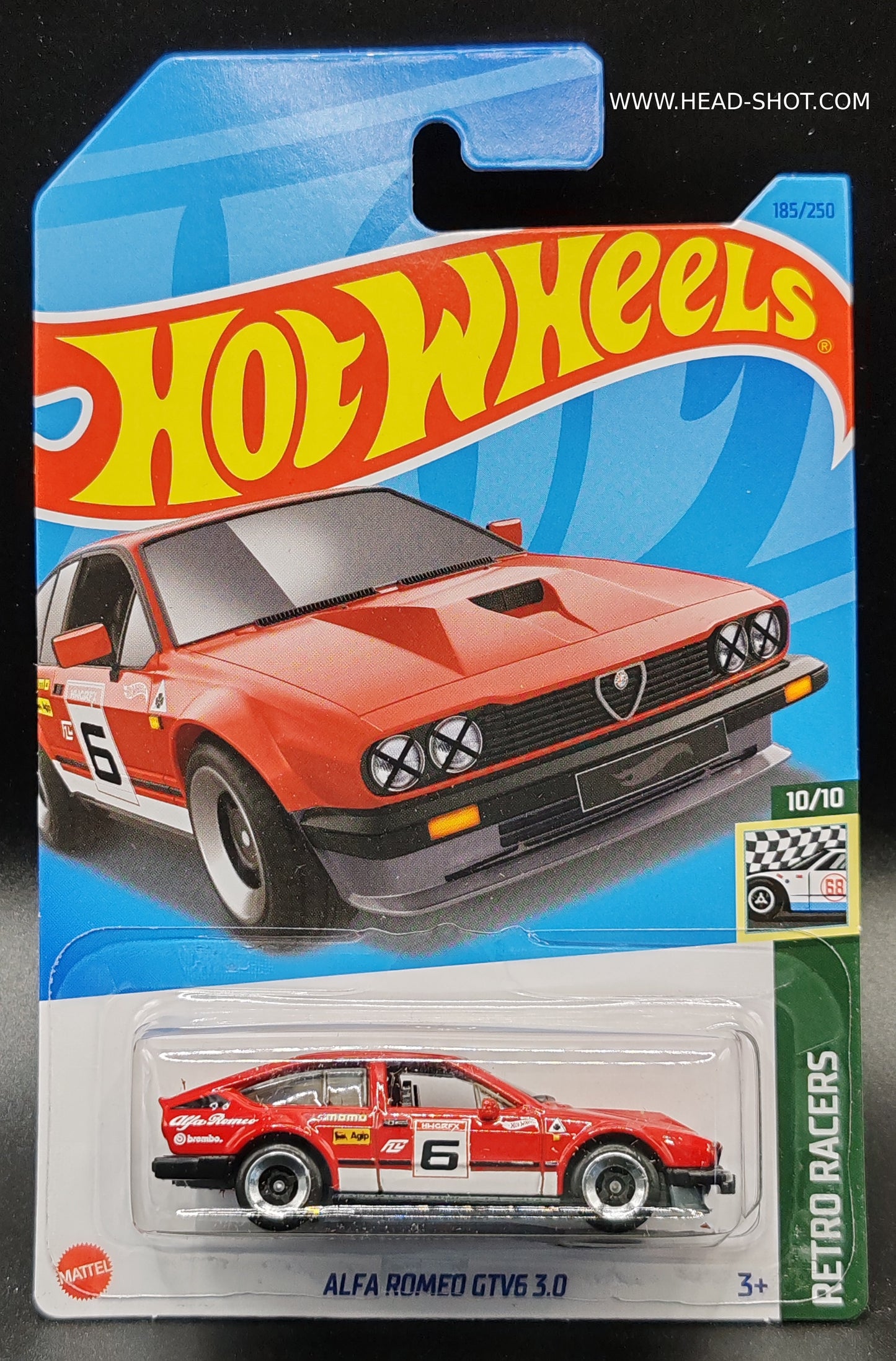 HOT WHEELS ALFA ROMEO GTV6 3.0 RETRO RACERS 10/10 185/250