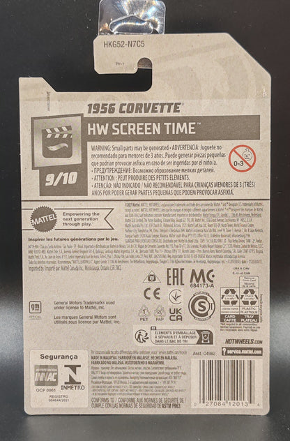 HOT WHEELS 1956 CORVETTE HW SCREEN TIME 9/10 183/250
