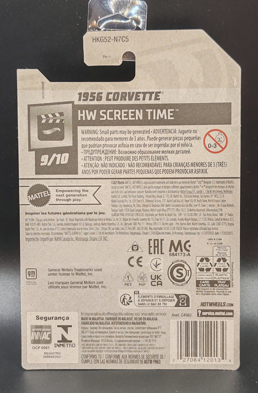 HOT WHEELS 1956 CORVETTE HW SCREEN TIME 9/10 183/250