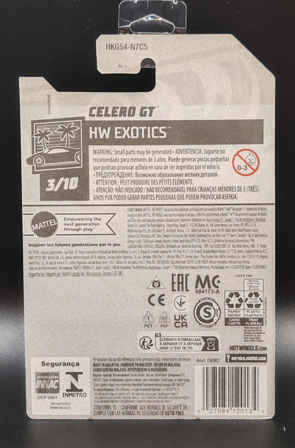 HOT WHEELS CELERO GT HW EXOTICS 3/10 178/250
