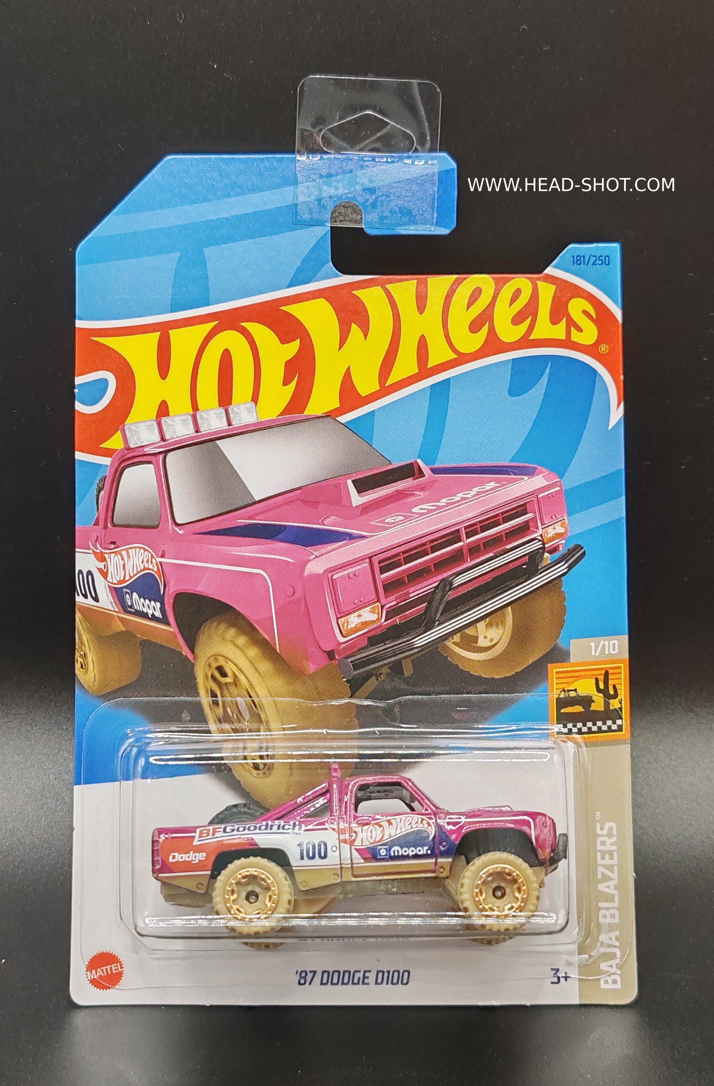 HOT WHEELS 87 DODGE D100 BAJA BLAZERS 1/10 181/250