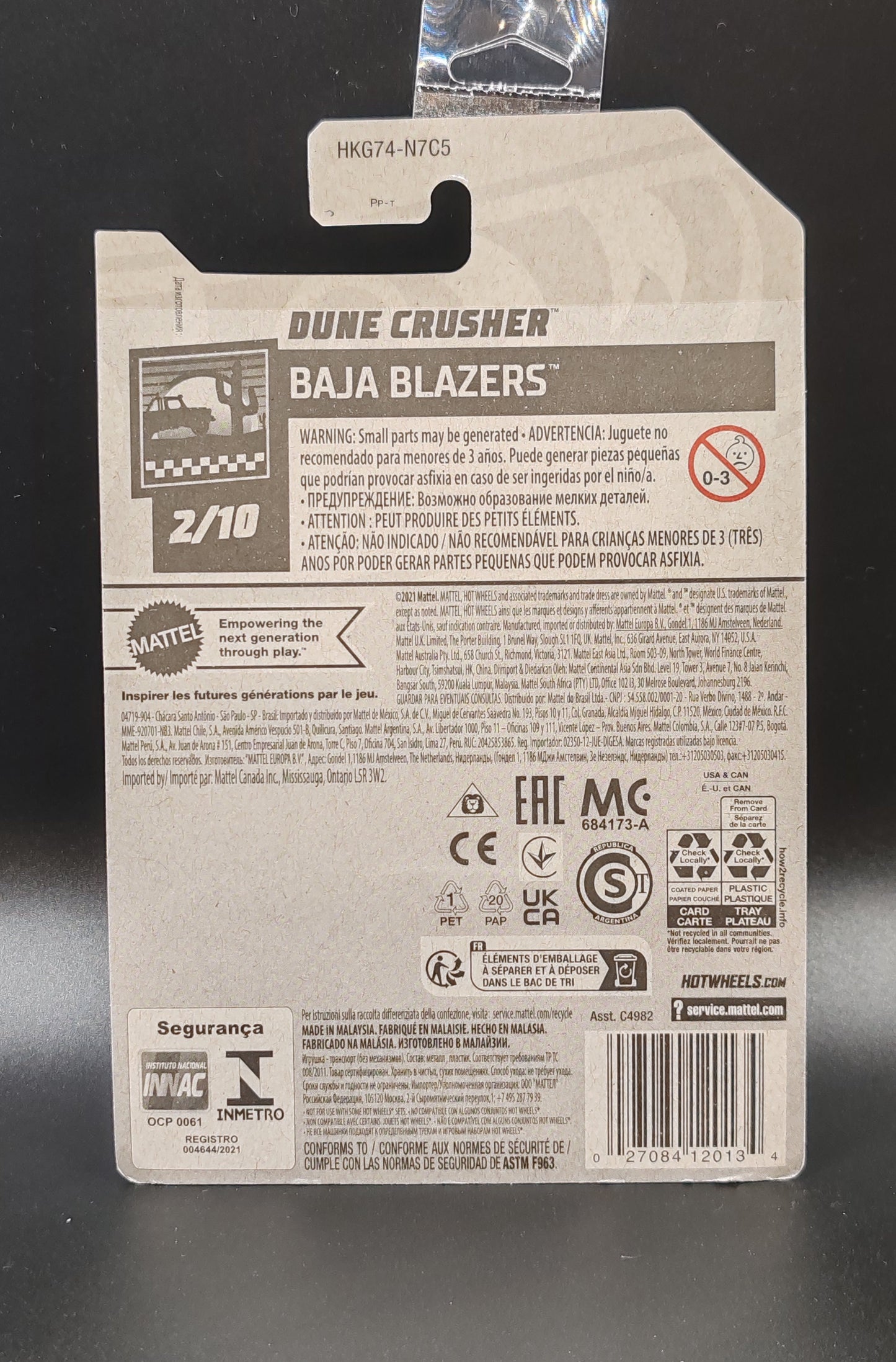 HOT WHEELS DUNE CRUSHER BAJA BLAZERS 2/10 182/250