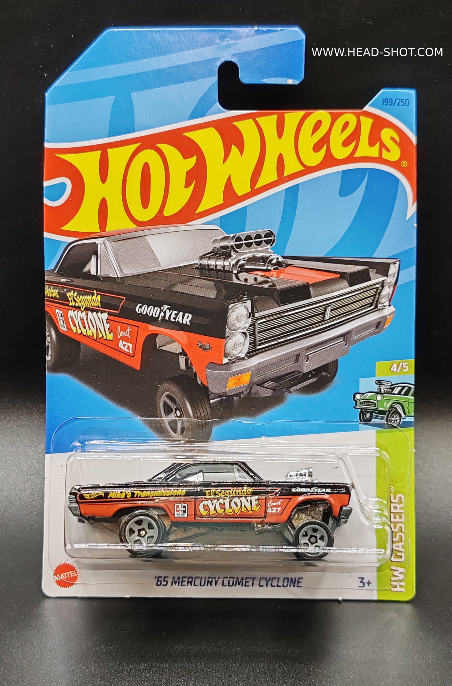 HOT WHEELS 65 MERCURY COMET CYCLONE HW GASSERS 4/5 199/250