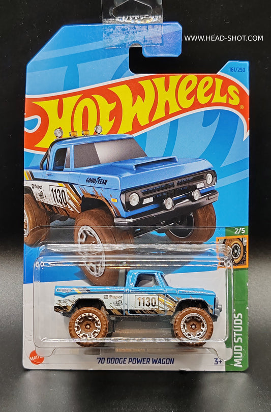 HOT WHEELS 70 DODGE POWER WAGON MUD STUDS 2/5 161/250