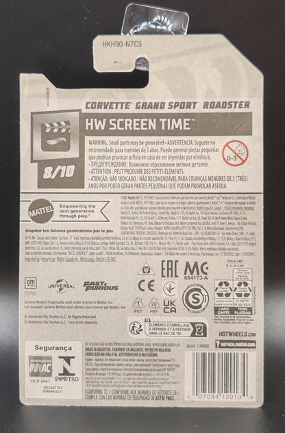 HOT WHEELS CORVETTE GRAND SPORT ROADSTER HW SCREEN TIME 8/10 154/250