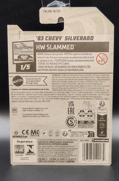 HOT WHEELS 83 CHEVY SILVERADO HW SLAMMED 1/5 191/250