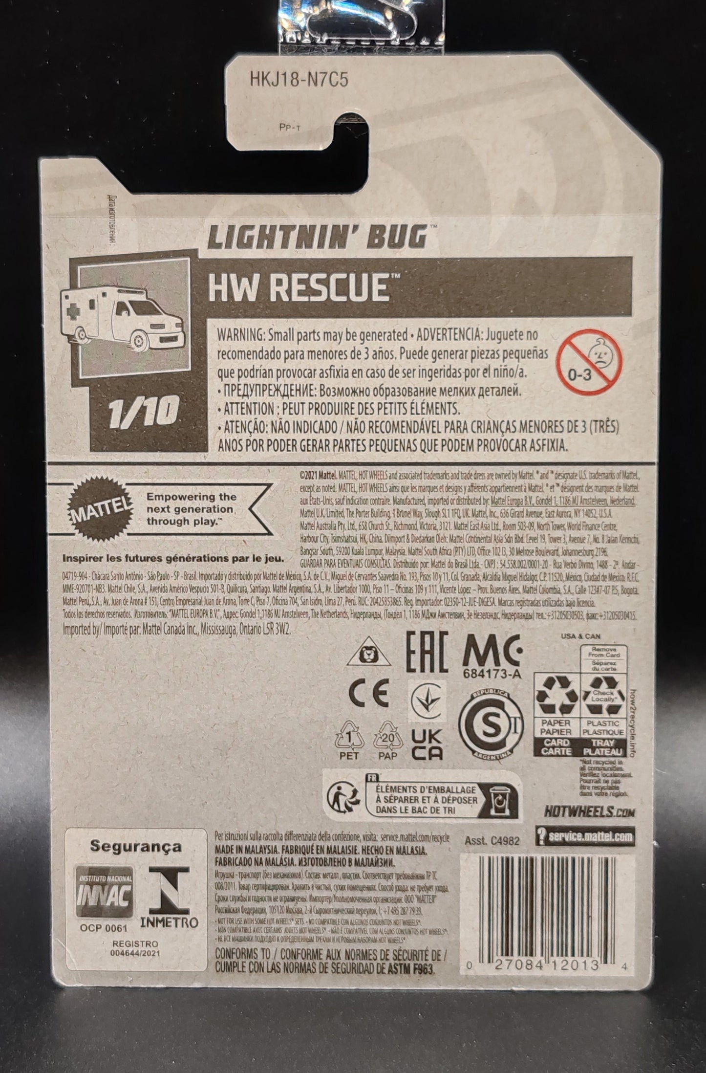 HOT WHEELS LIGHTNIN BUG 1/10 179/250