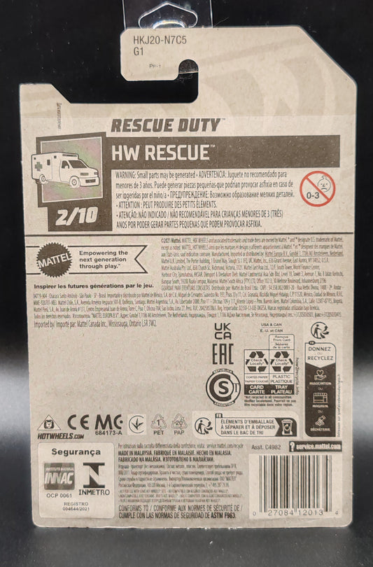 HOT WHEELS RESCUE DUTY HW RESCUE 2/10 192/250