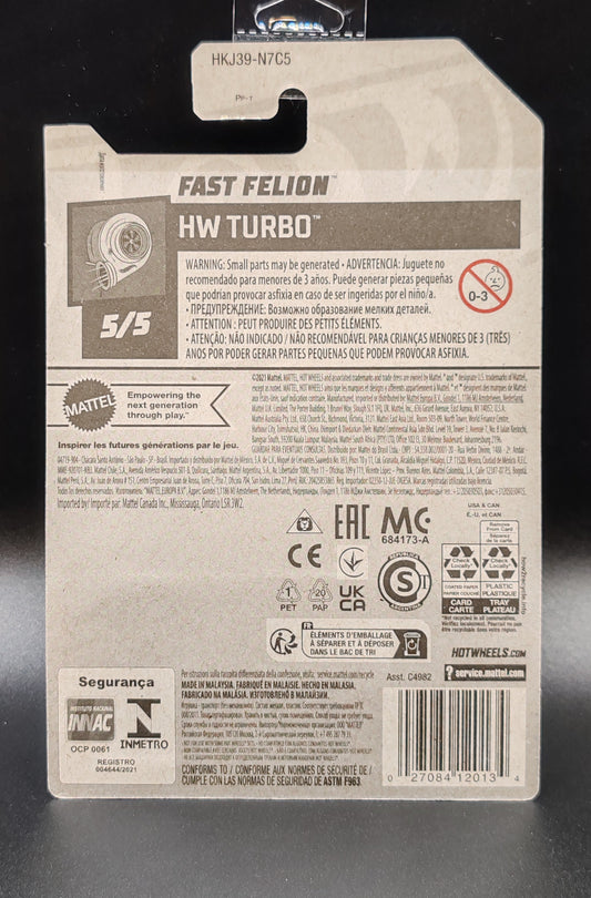 HOT WHEELS FAST FELION HW TURBO 5/5 165/250