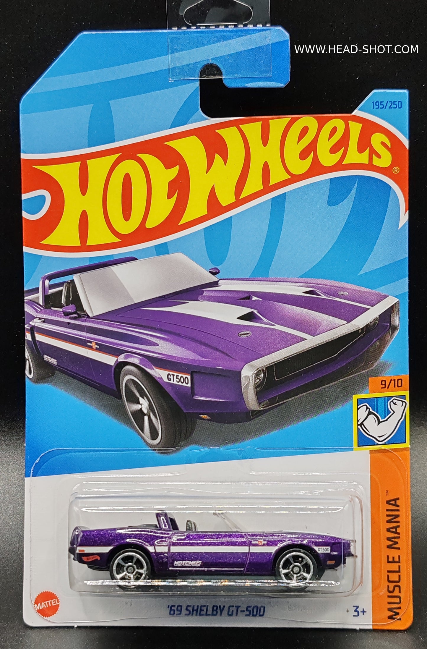 HOT WHEELS 69 SHELBY GT-500 MUSCLE MANIA 9/10 195/250