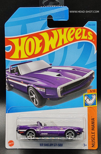 HOT WHEELS 69 SHELBY GT-500 MUSCLE MANIA 9/10 195/250
