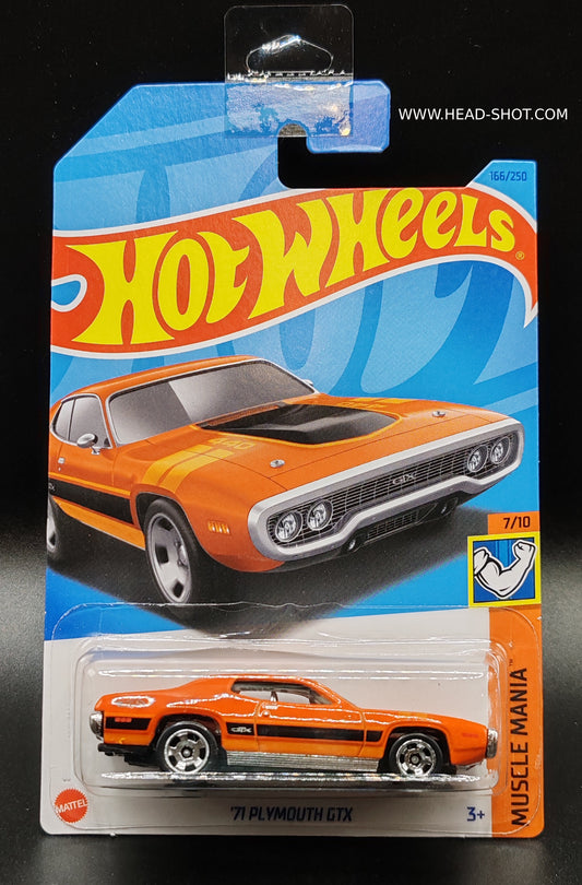 HOT WHEELS 71 PLYMOUTH GTX MUSCLE MANIA 7/10 166/250