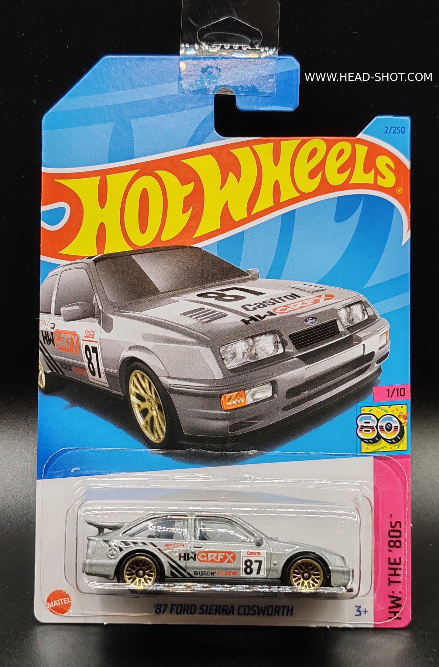 HOT WHEELS 87 FORD SIERRA COSWORTH HW THE 80S 1/102/250
