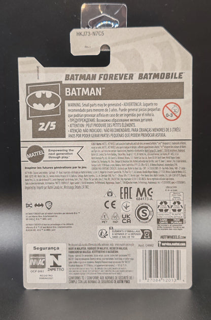 HOT WHEELS BATMAN FOREVER BATMOBILE BATMAN 2/5 55/250