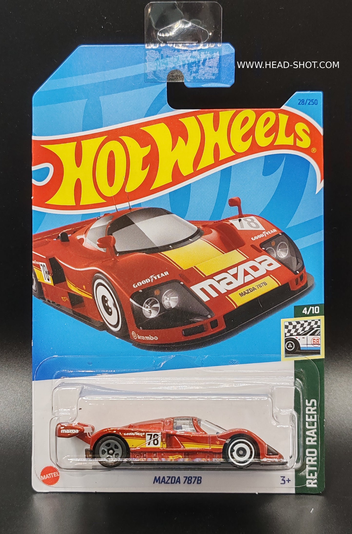 HOT WHEELS MAZDA 787B RETRO RACERS 4/10 28/250